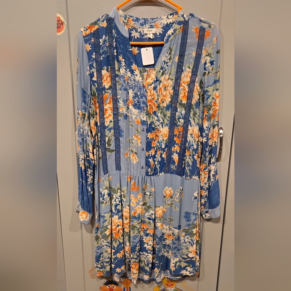Floral Blue Dress